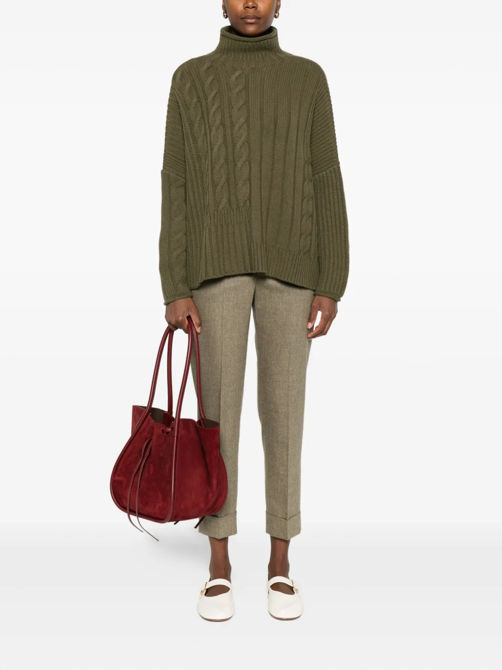 Peserico cuffed cropped trousers | Cropped Pants | Image 2