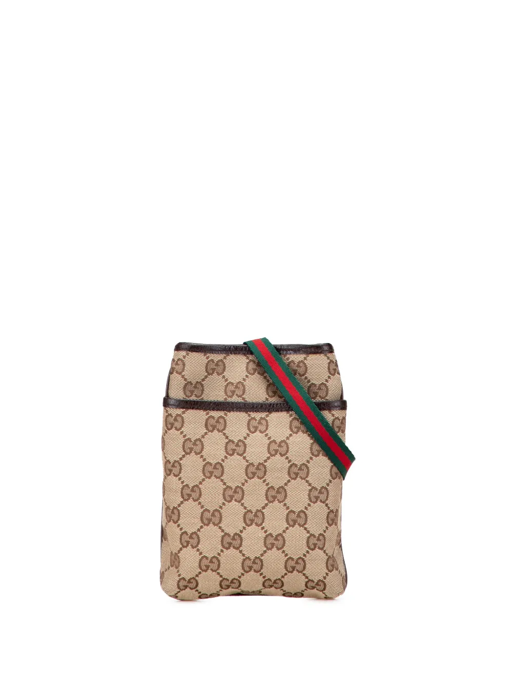 Gucci Pre-Owned 2000-2015 GG Canvas Web crossbody bag - ブラウン Gucci Pre-Owned 2000-2015 GG Canvas Web crossbody bag - ブラウン