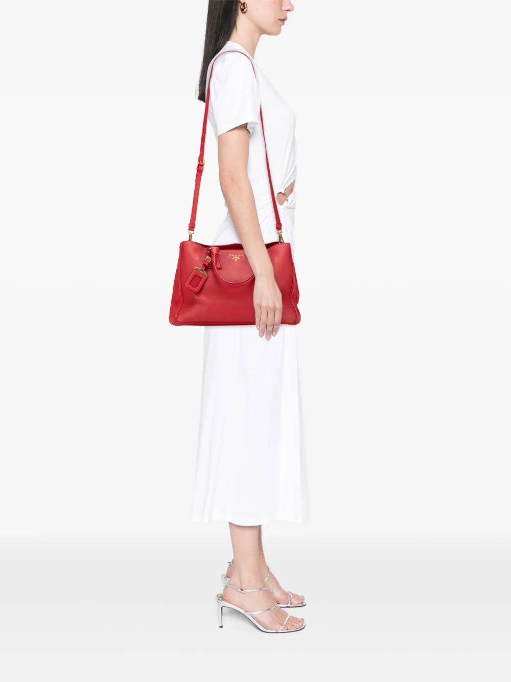 Prada Pre-Owned bolsa satchel Vitello Daino Open convertible 2013-2025 | Estilos de archivo | Image 2