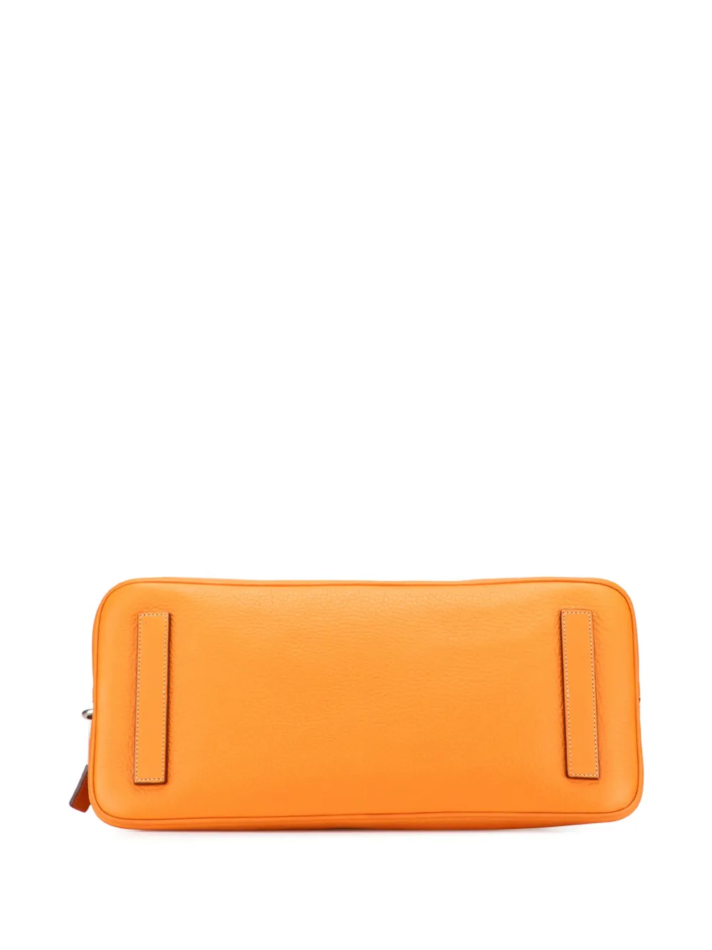 Pre-owned Prada 2000-2025 Cinghiale Leather Dome Handbag In Orange