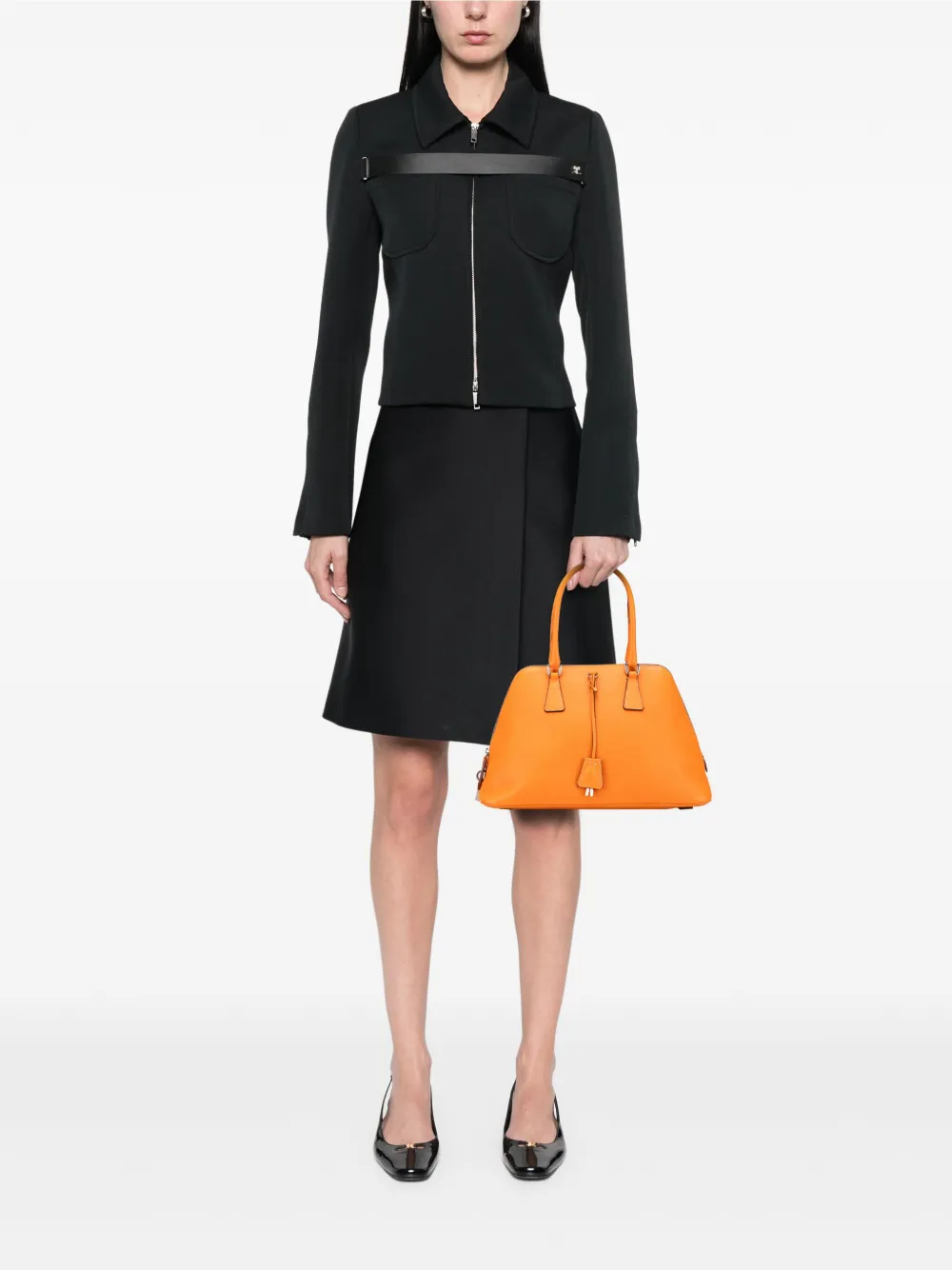 Prada Pre-Owned 2000-2025 Cinghiale Leather Dome handbag | Pre-Owned | Image 2