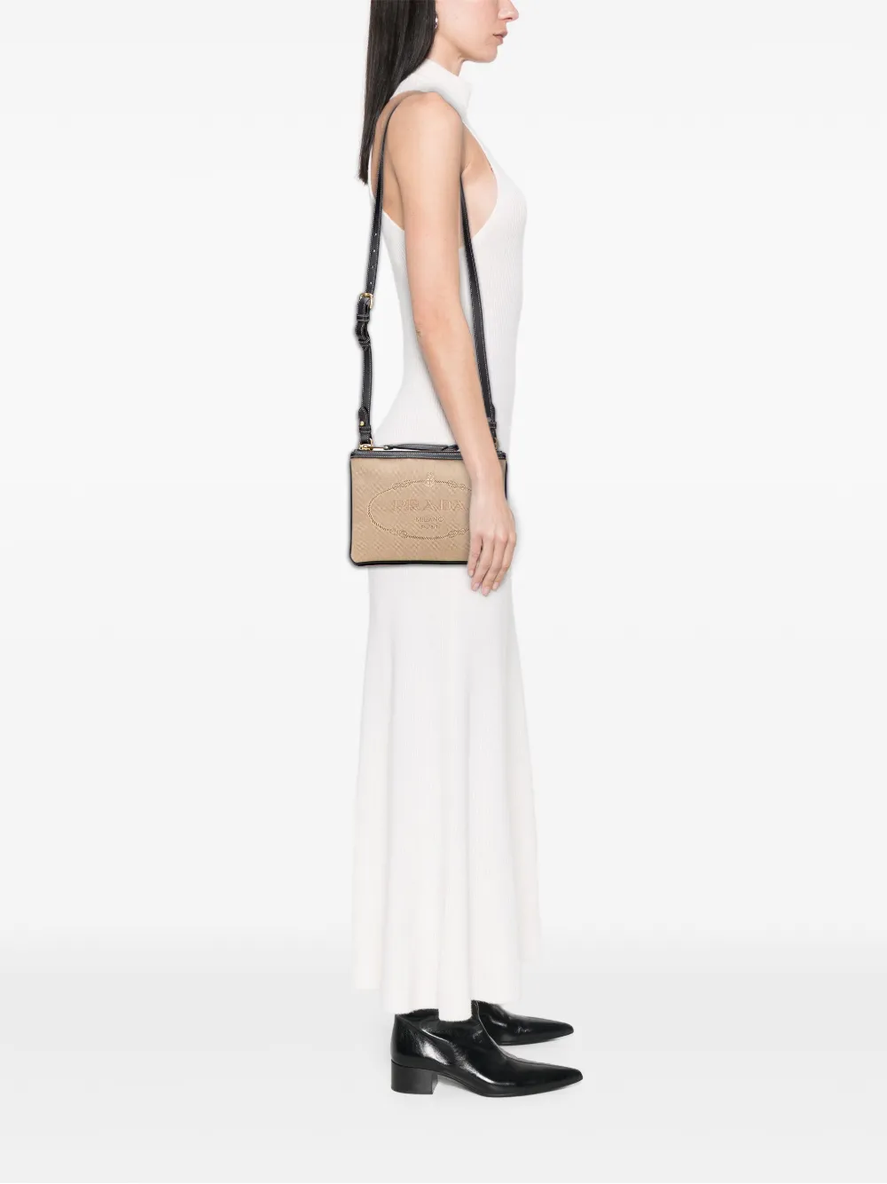 Prada Pre-Owned 2013-2025 Canvas Canapa Logo Double Zip crossbody bag | Pre-Owned | Image 2