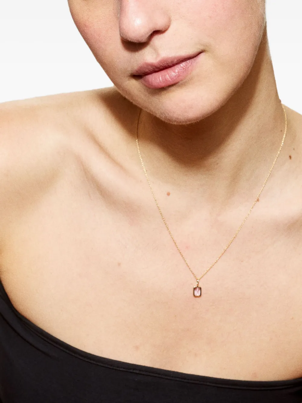 We by WHITEbIRD 18K yellow gold Dancing Drop amethyst pendant | Image 2