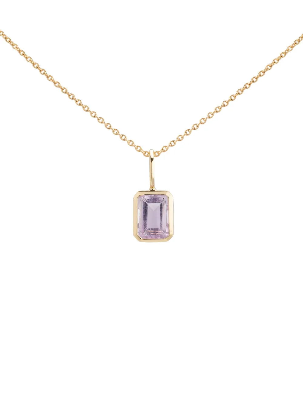 We by WHITEbIRD 18K yellow gold Dancing Drop amethyst pendant - パープル We by WHITEbIRD 18K yellow gold Dancing Drop amethyst pendant - パープル