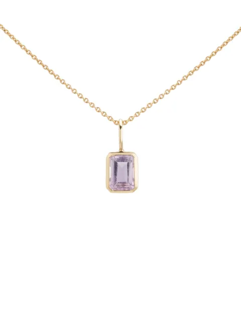 We by WHITEbIRD 18K yellow gold Dancing Drop amethyst pendant