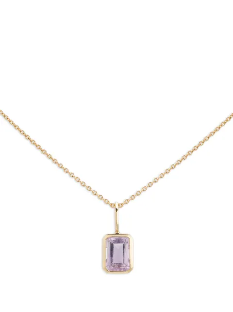 We by WHITEbIRD 18K yellow gold Dancing Drop amethyst pendant