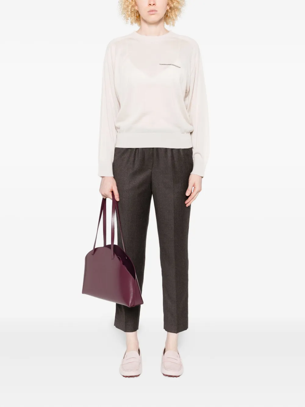 Peserico embellished crew-neck sweater | Knitted Sweaters | Image 2