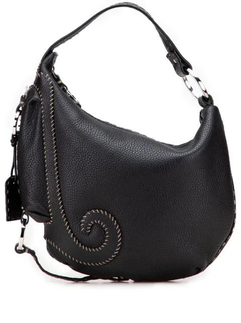 Fendi Pre-Owned 2000-2010 Leather Selleria Oyster hobo bag