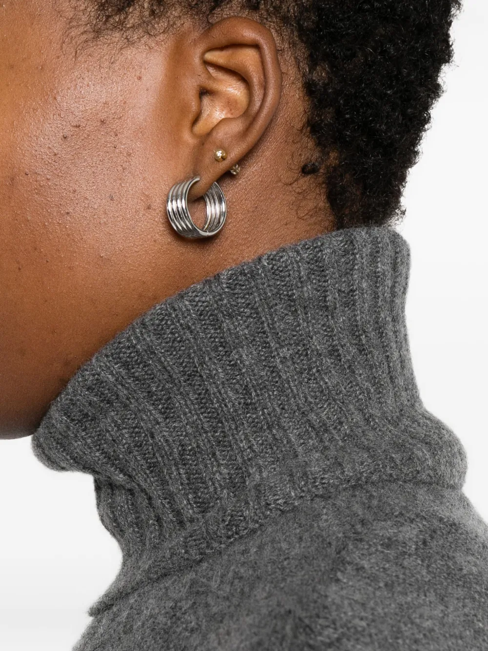 Roberto Collina Turtleneck Sweater In Gray