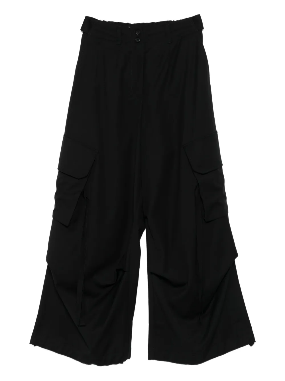 Isabel Benenato cargo cropped trousers | Black | Image 1