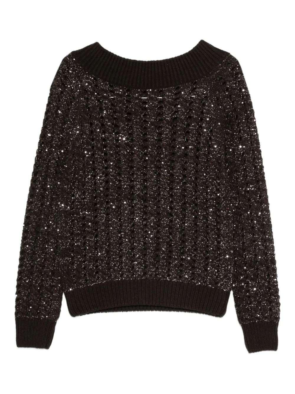 D.Exterior sequin-embellishment sweater | Knitted Sweaters | Image 2