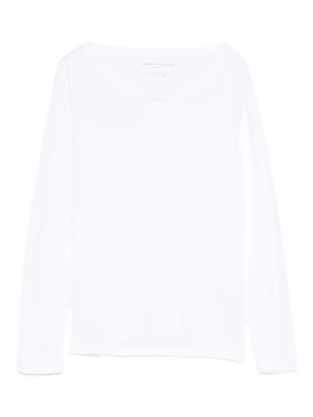 Majestic Filatures boat-neck T-shirt | White | Image 1