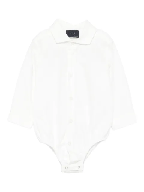 Fay Kids button-fastening long-sleeve bodysuit