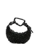 Innerraum beaded carabiner clutch bag - Black