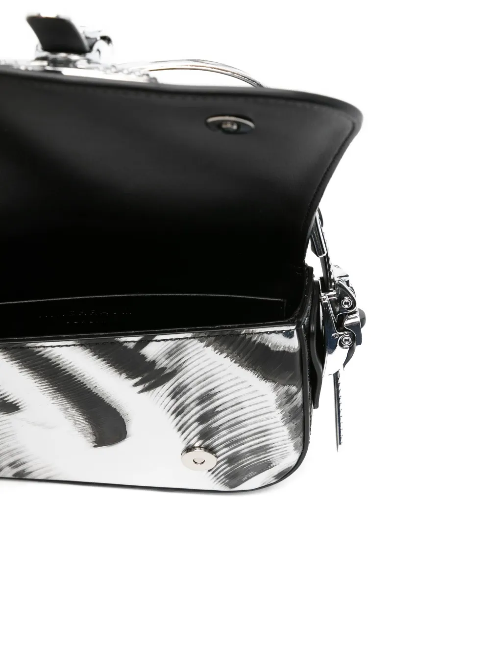 Innerraum Metallic-buckle Patterned Tote Bag In Silver