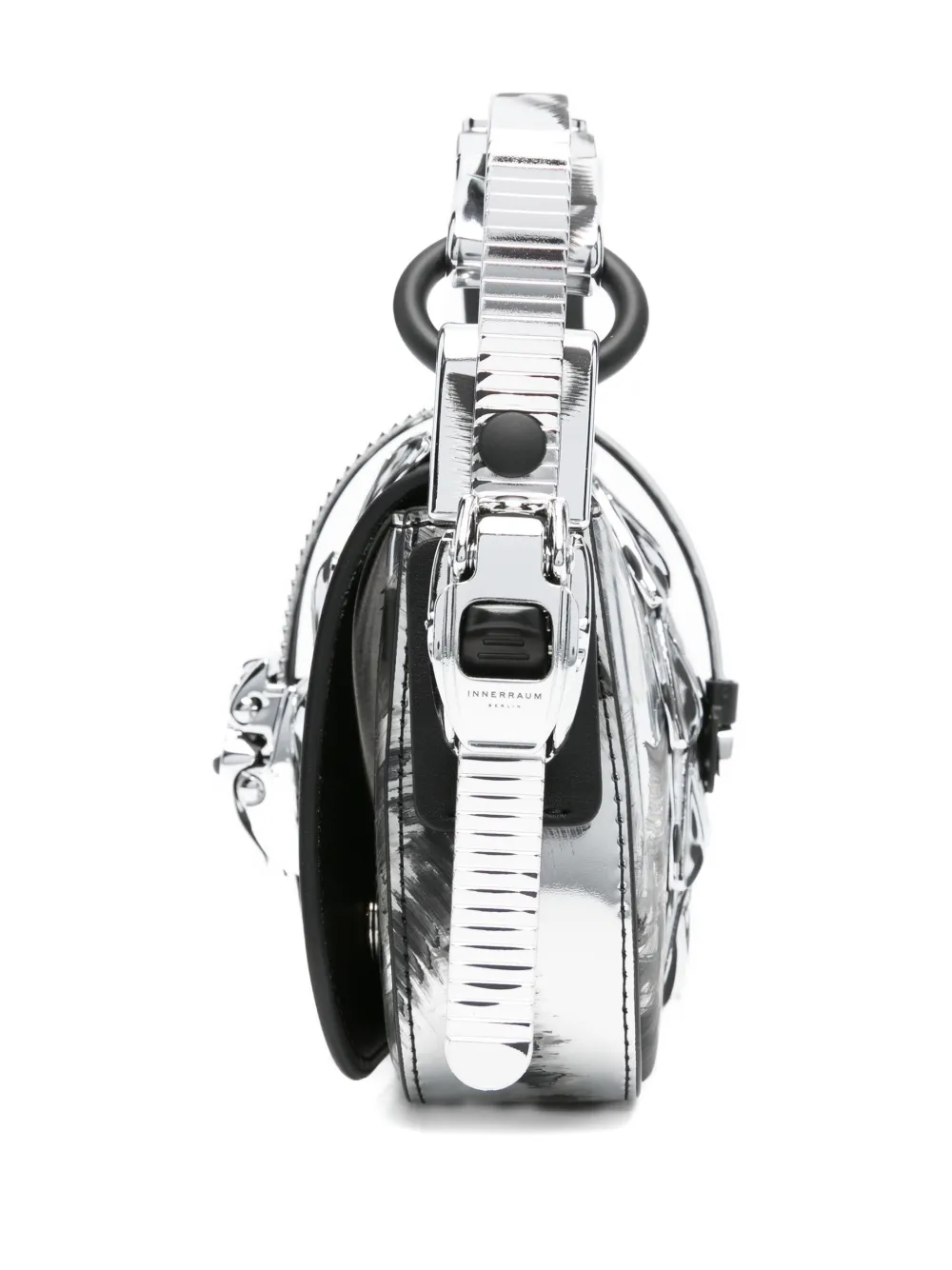 Innerraum Metallic-buckle Patterned Tote Bag In Silver