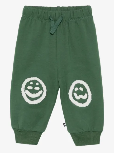 Molo smiley-face elasticated trousers