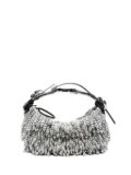 Innerraum pearl-embellished buckle shoulder bag - Silver