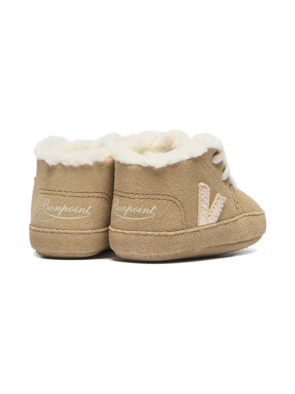 VEJA Kids x Bonpoint suède laarzen Beige
