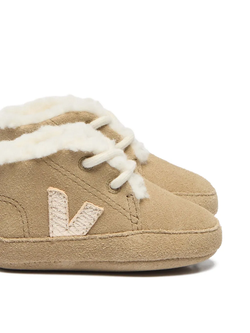 VEJA Kids x Bonpoint suède laarzen Beige
