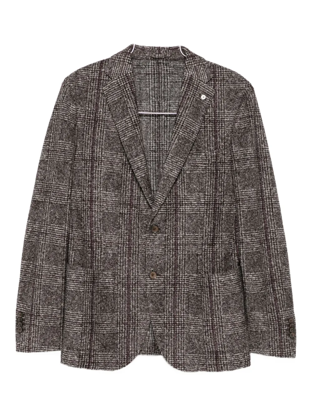L.b.m 1911 Checked Blazer In Gray