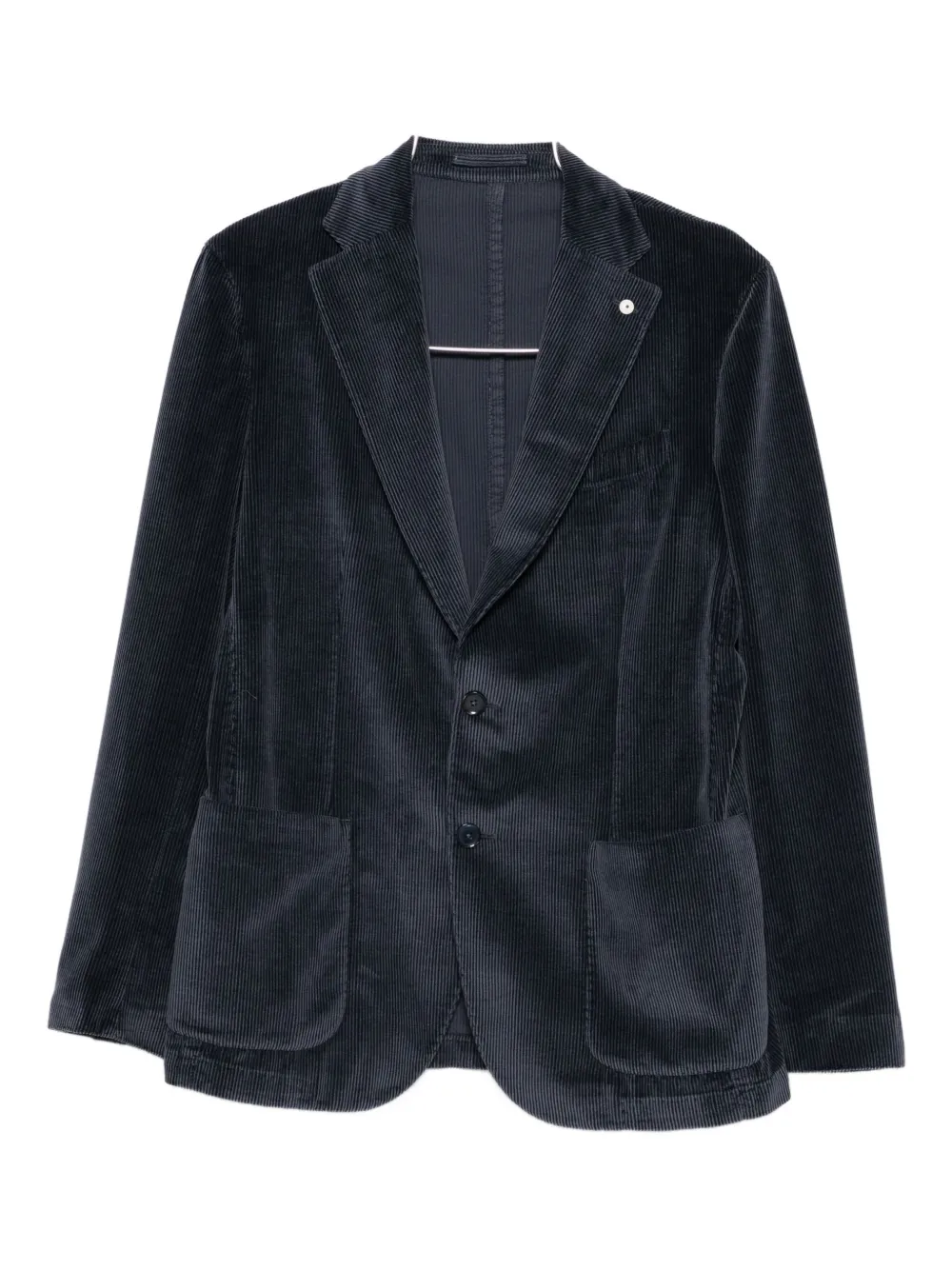 L.b.m 1911 Corduroy Patch-pocket Blazer In Blue
