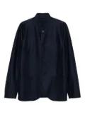 Harris Wharf London Nehur mandarin-collar button jacket - Blue