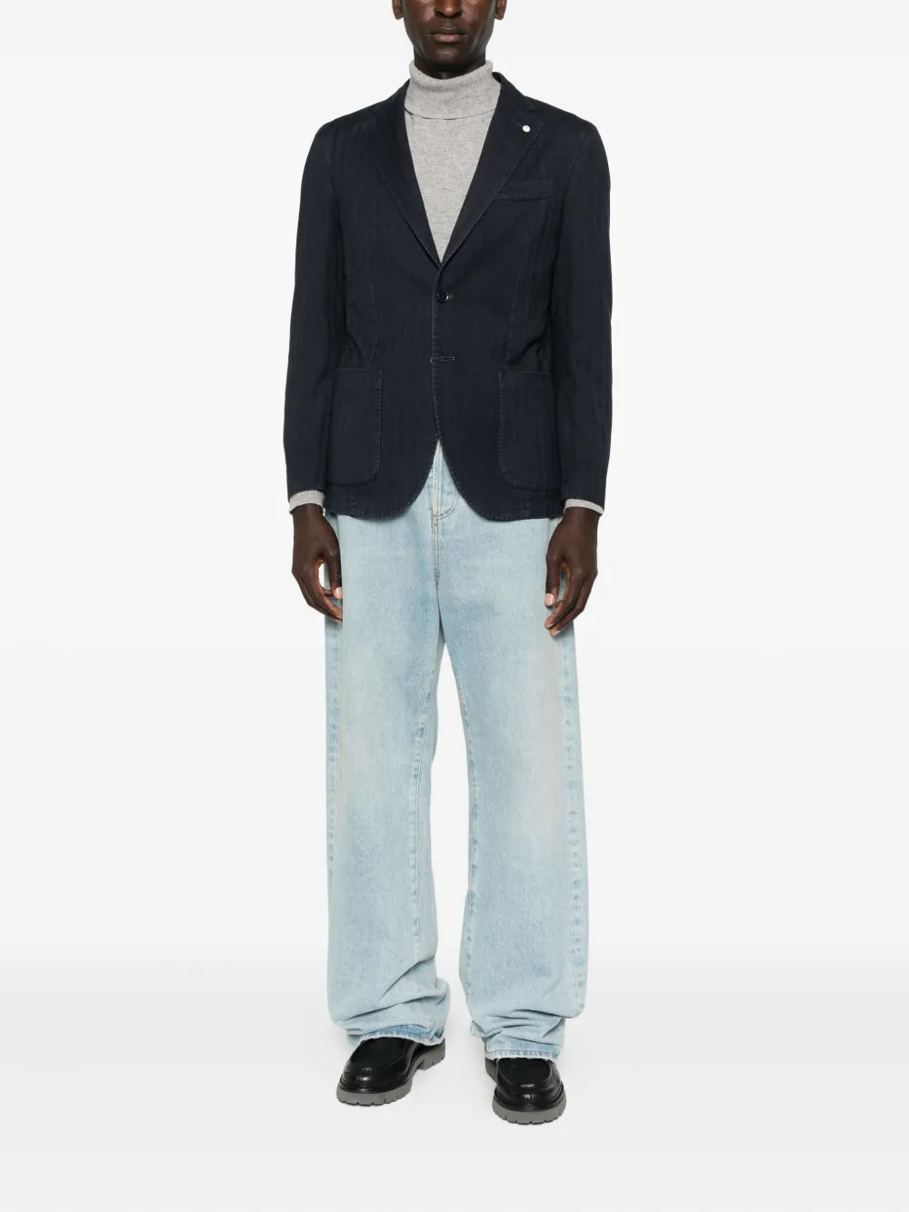 L.b.m 1911 Button-fastening Jacket In Blue
