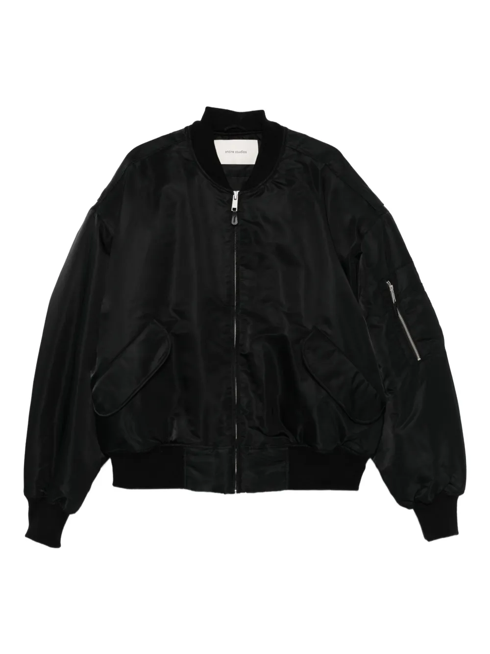 ENTIRE STUDIOS zip-fastening bomber jacket | Black | Image 1