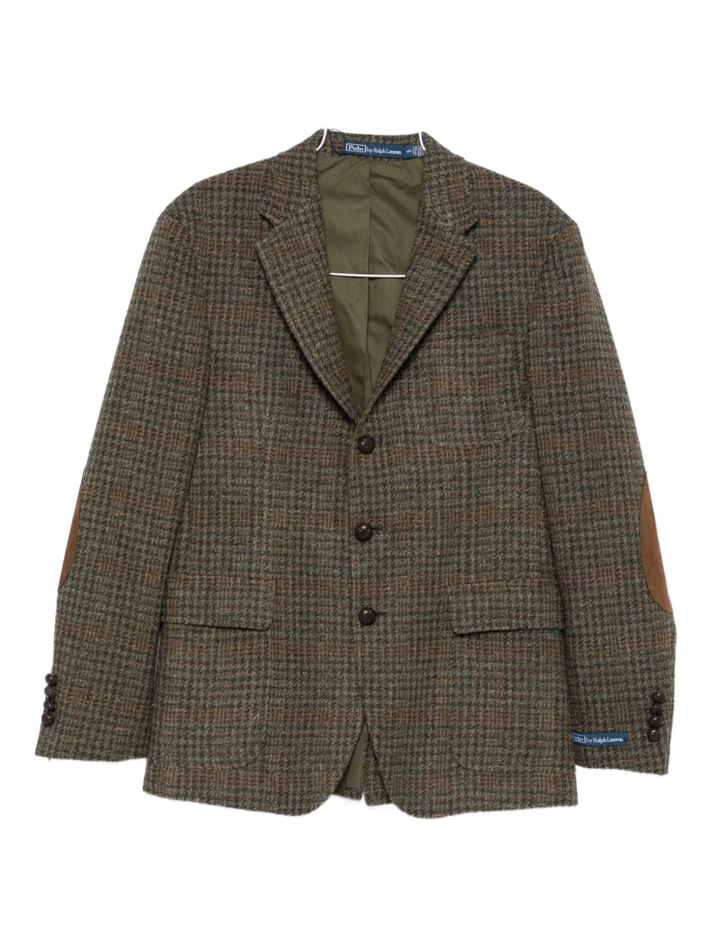 Polo Ralph Lauren Checked Elbow-patch Jacket In Multi