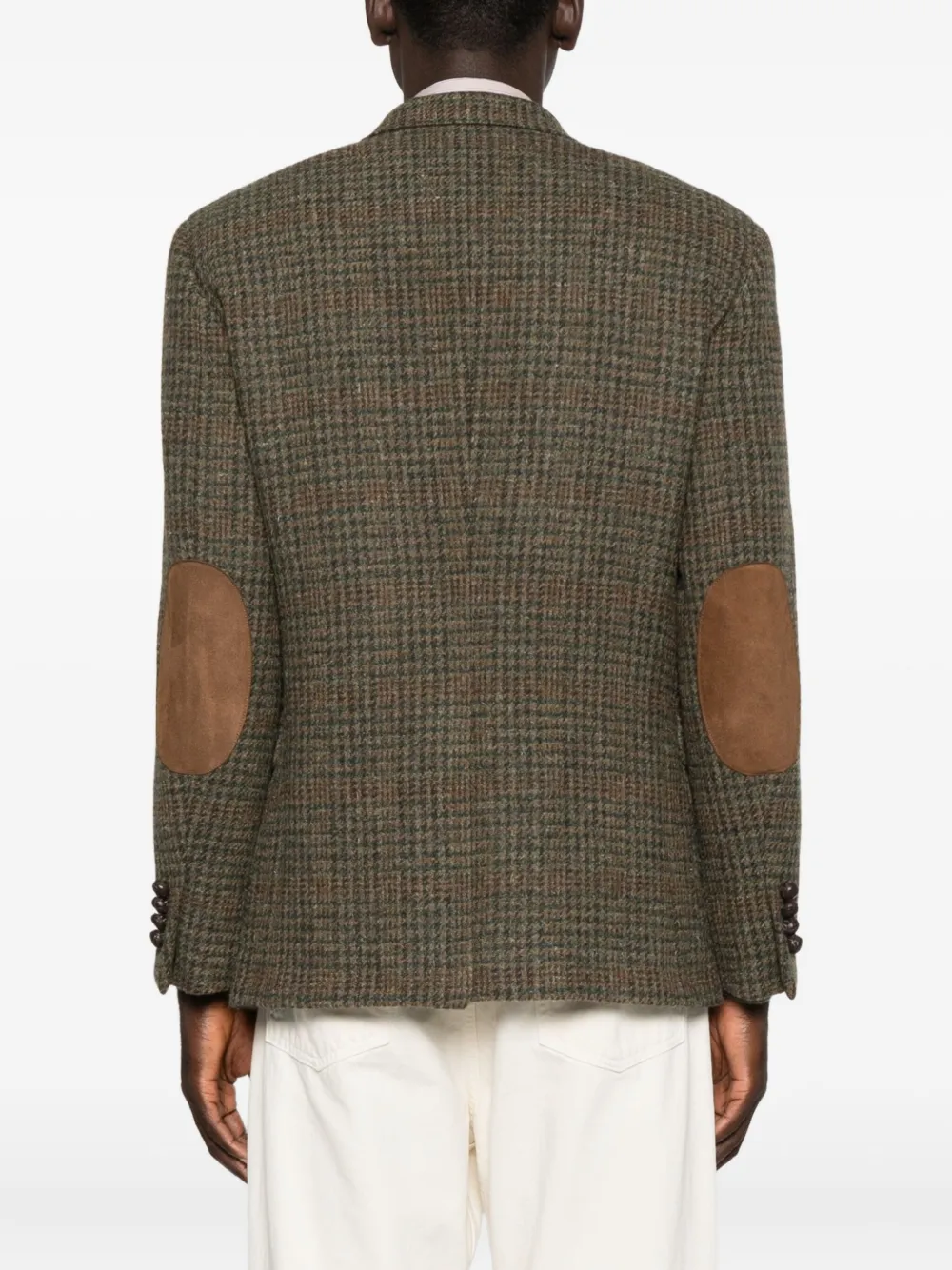 Polo Ralph Lauren Checked Elbow-patch Jacket In Multi