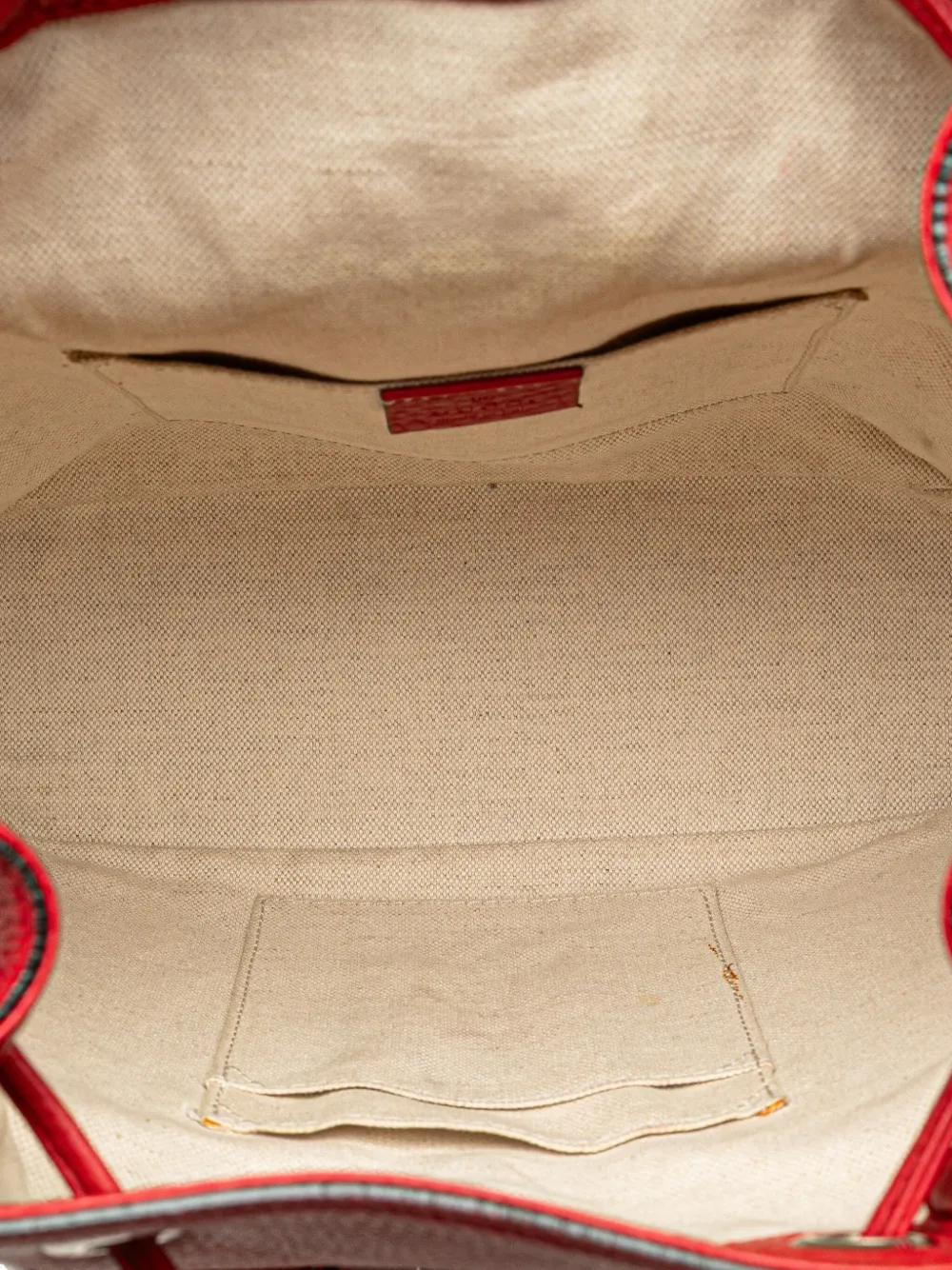 Pre-owned Gucci 2000-2015 Leather Bamboo Tassel Backpack In Red