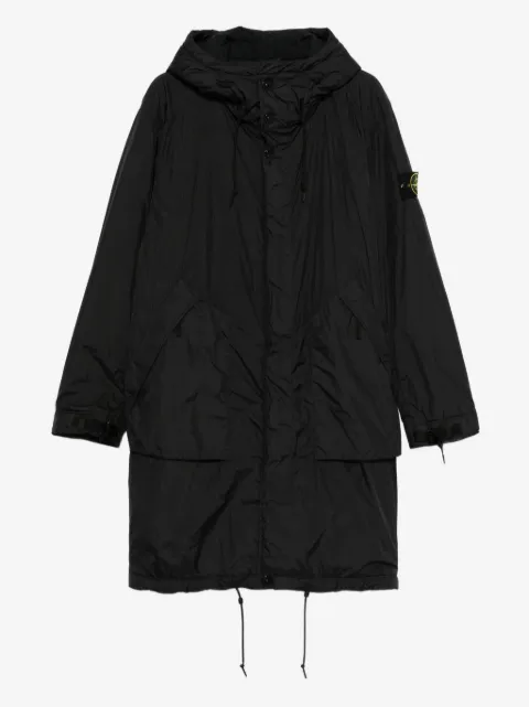 Stone Island hooded drawstring coat
