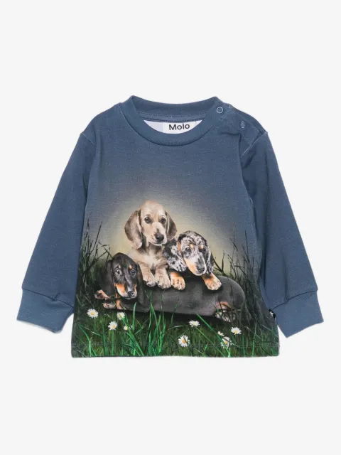 Molo top con perro estampado