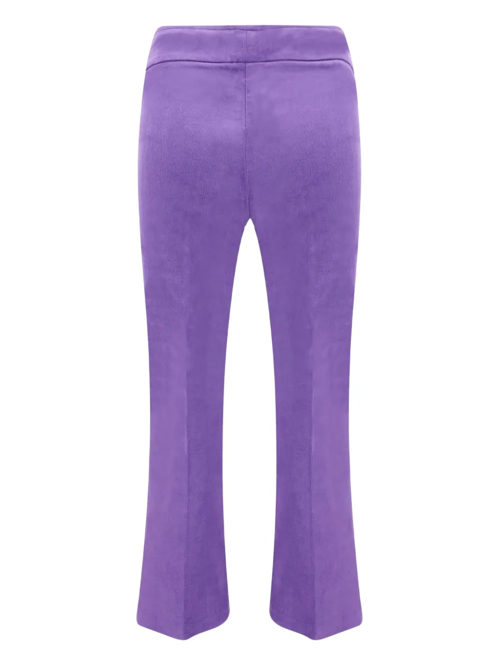 Avenue Montaigne ribbed-design elastic-waistband trousers - Paars