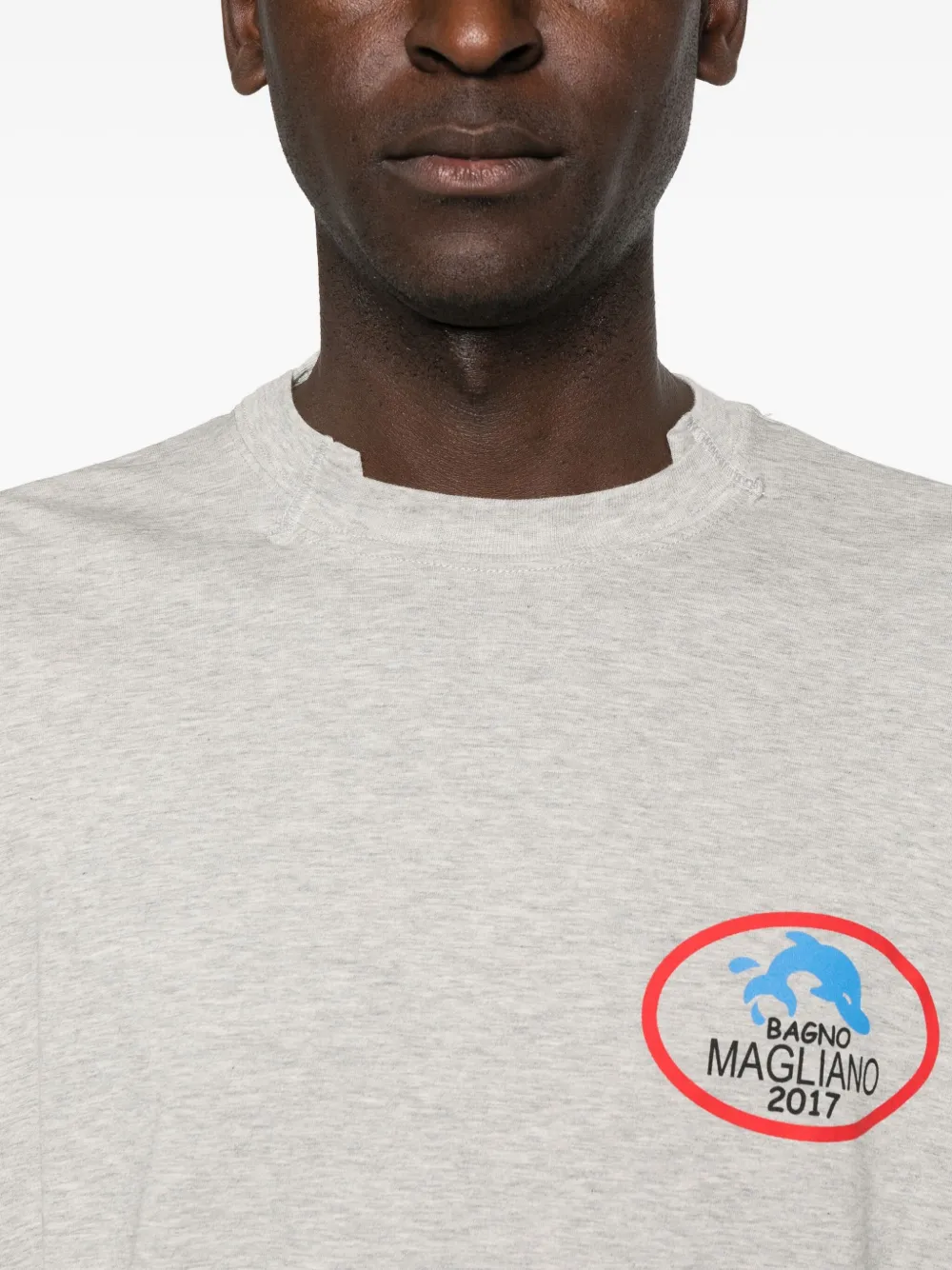 Magliano Logo-motif Long-sleeve Sweatshirt In White