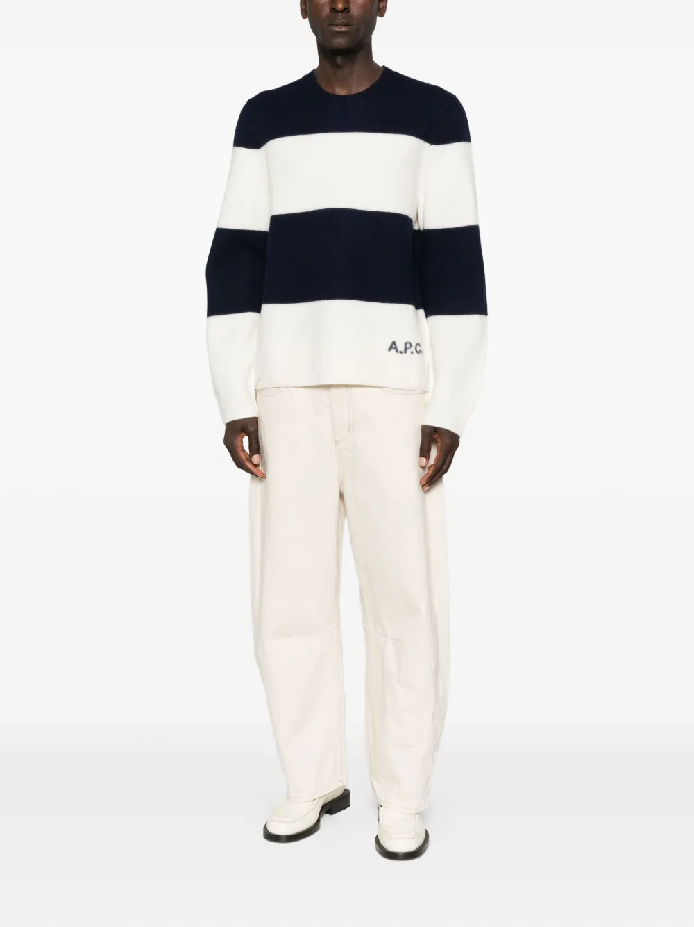 A.P.C. striped crew-neck sweater | Knitted Sweaters | Image 2