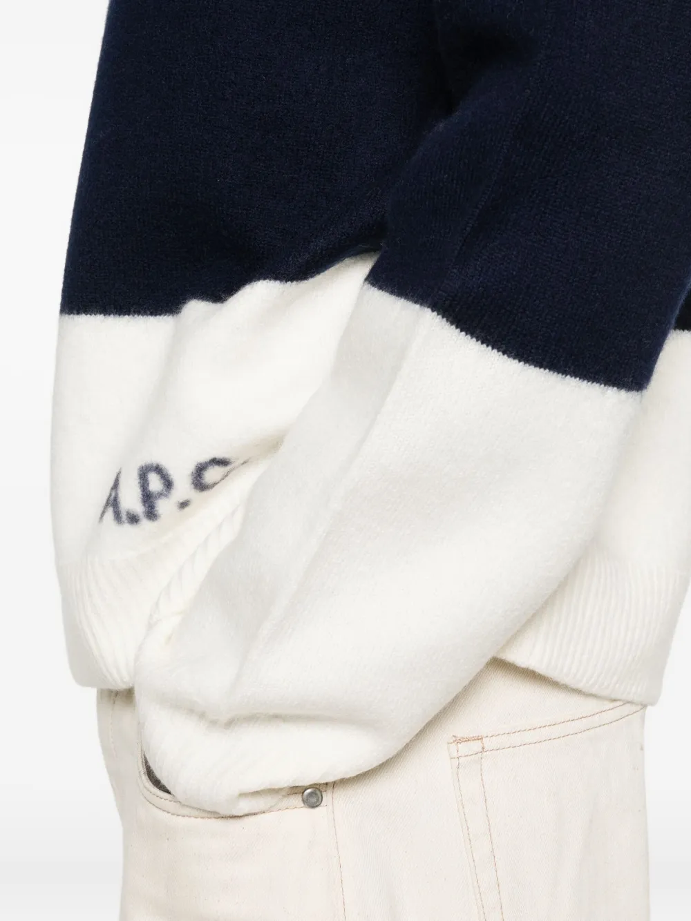 A.P.C. Gestreepte trui Blauw