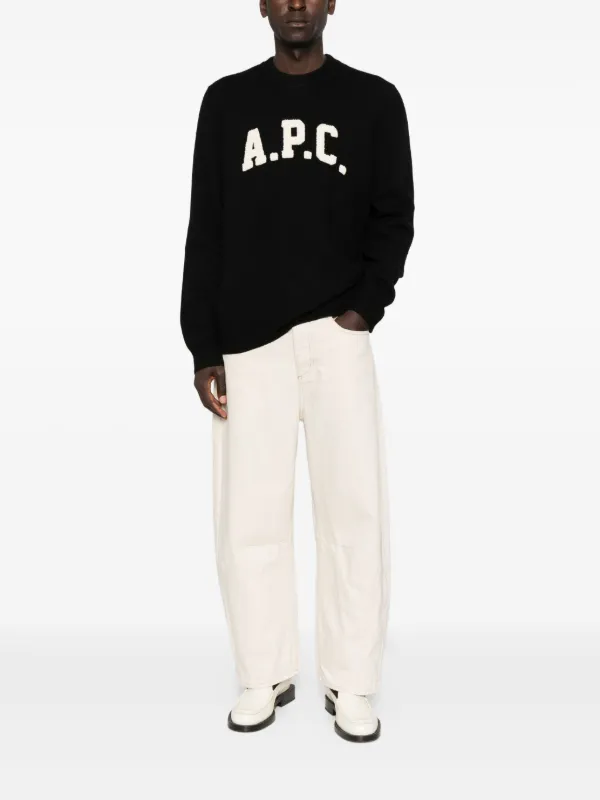 A.P.C. クルーネック セーター | ブラック | FARFETCH JP