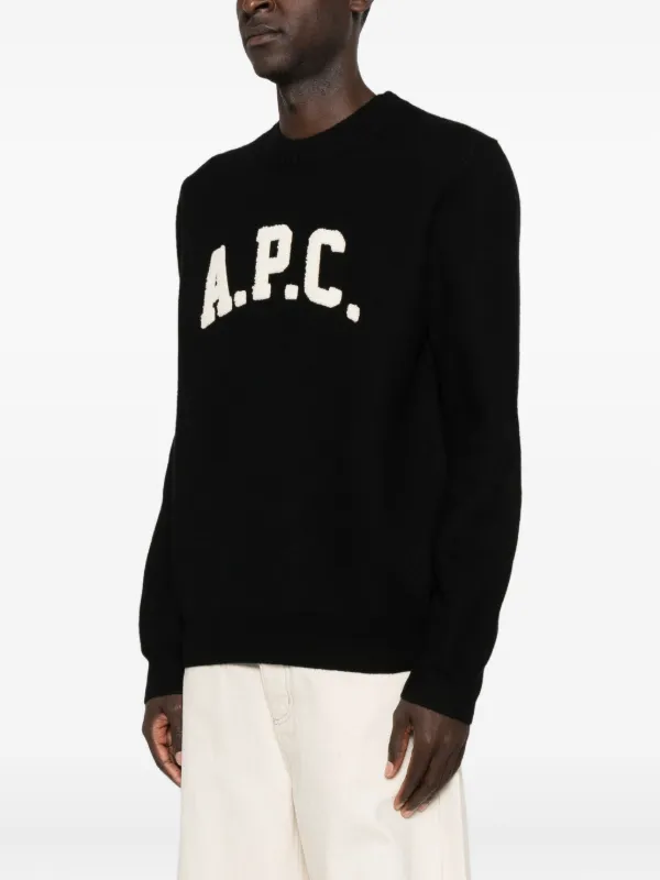 A.P.C. クルーネック セーター | ブラック | FARFETCH JP