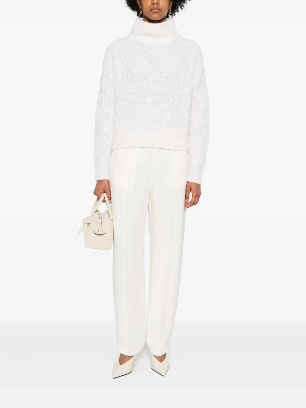 Fabiana Filippi elasticated-waistband trousers - Beige