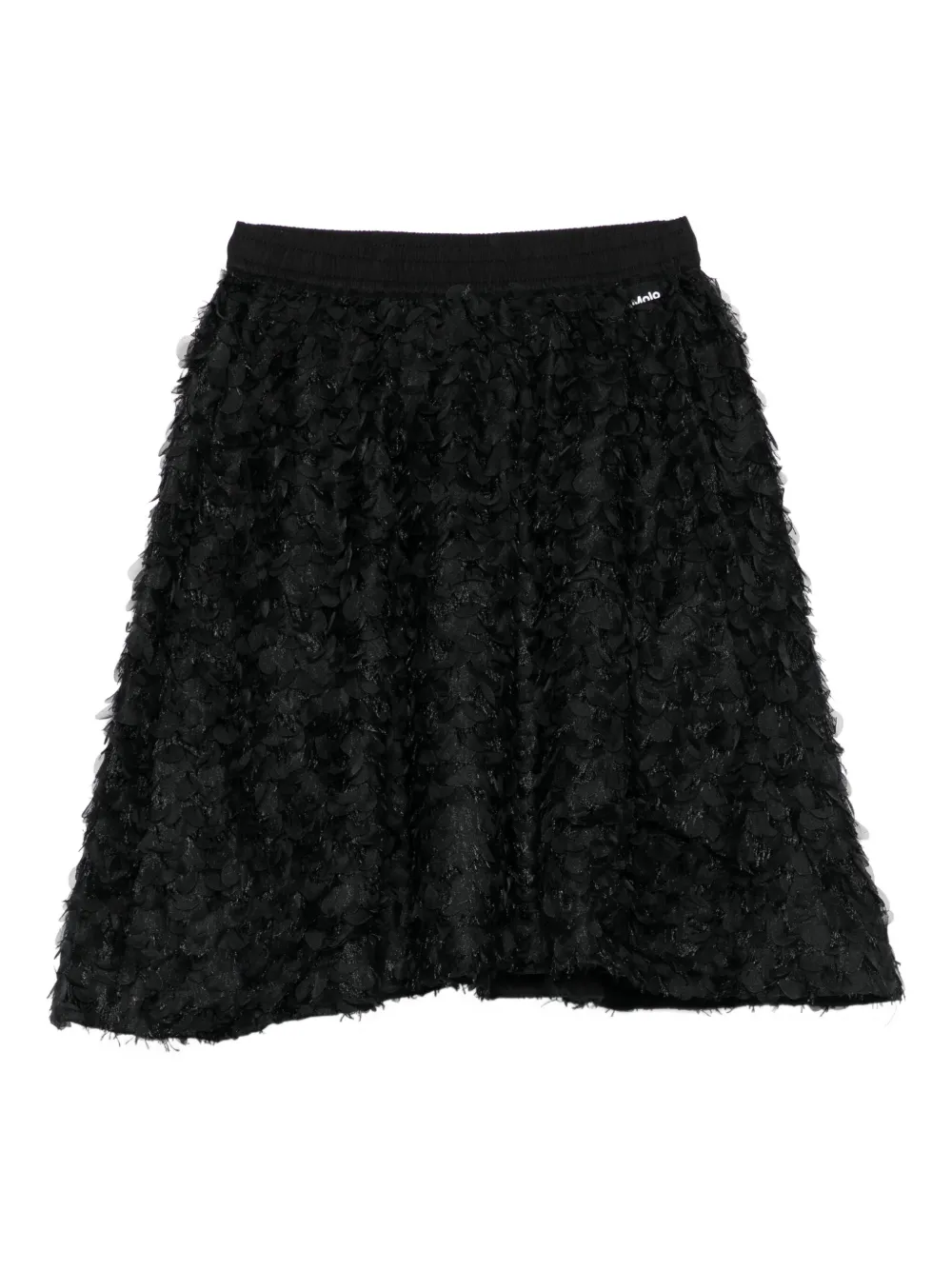 Molo petals-embellishment skirt - Nero