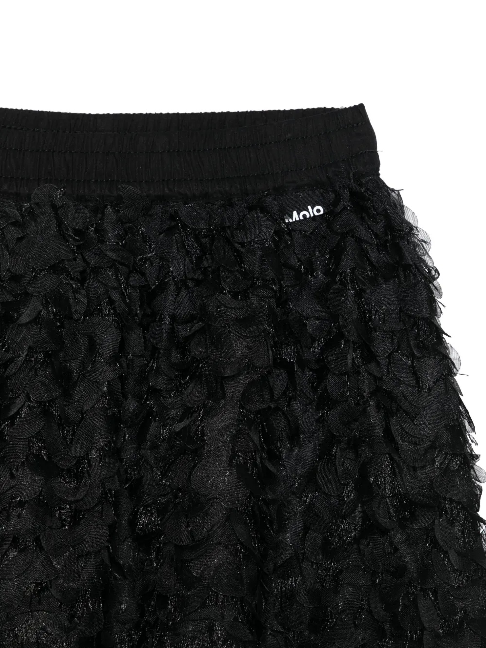 Molo Rok verfraaid met bloemblaadjes Zwart