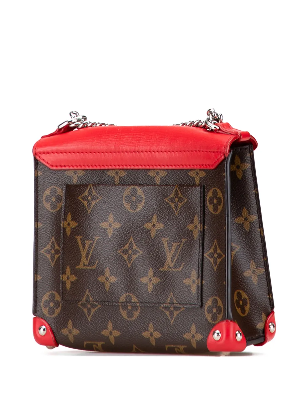 Pre-owned Louis Vuitton 2014 Monogram Tribal Mask Pochette Pm Shoulder Bag In Brown