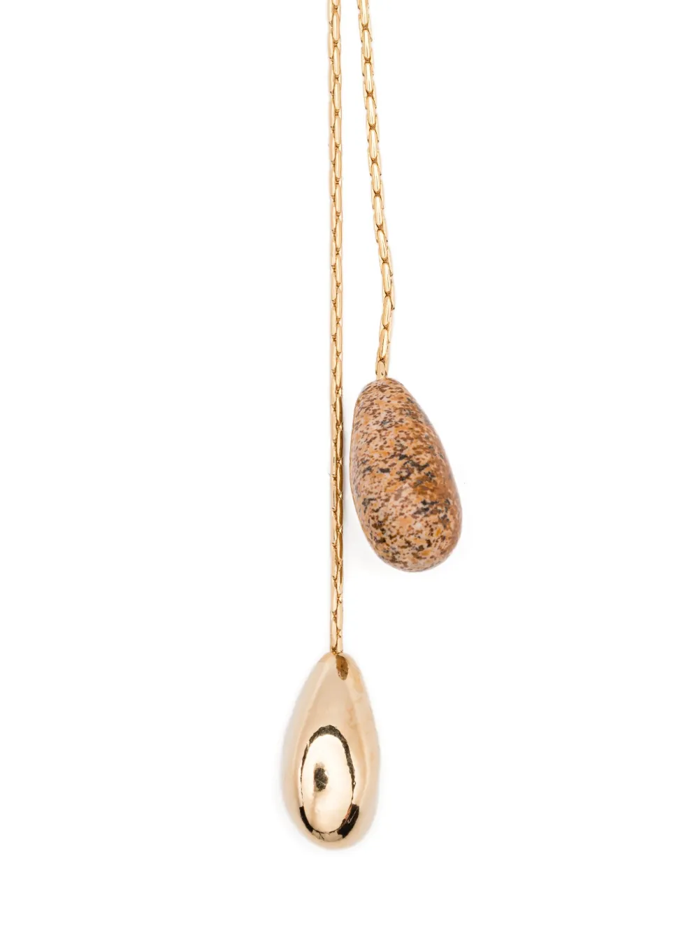 Isabel Marant Imala Gold-chain Stone Earrings In Gold
