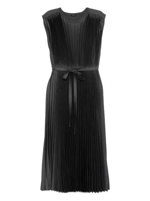 JOSEPH vestido plisado con lazo en la cintura 