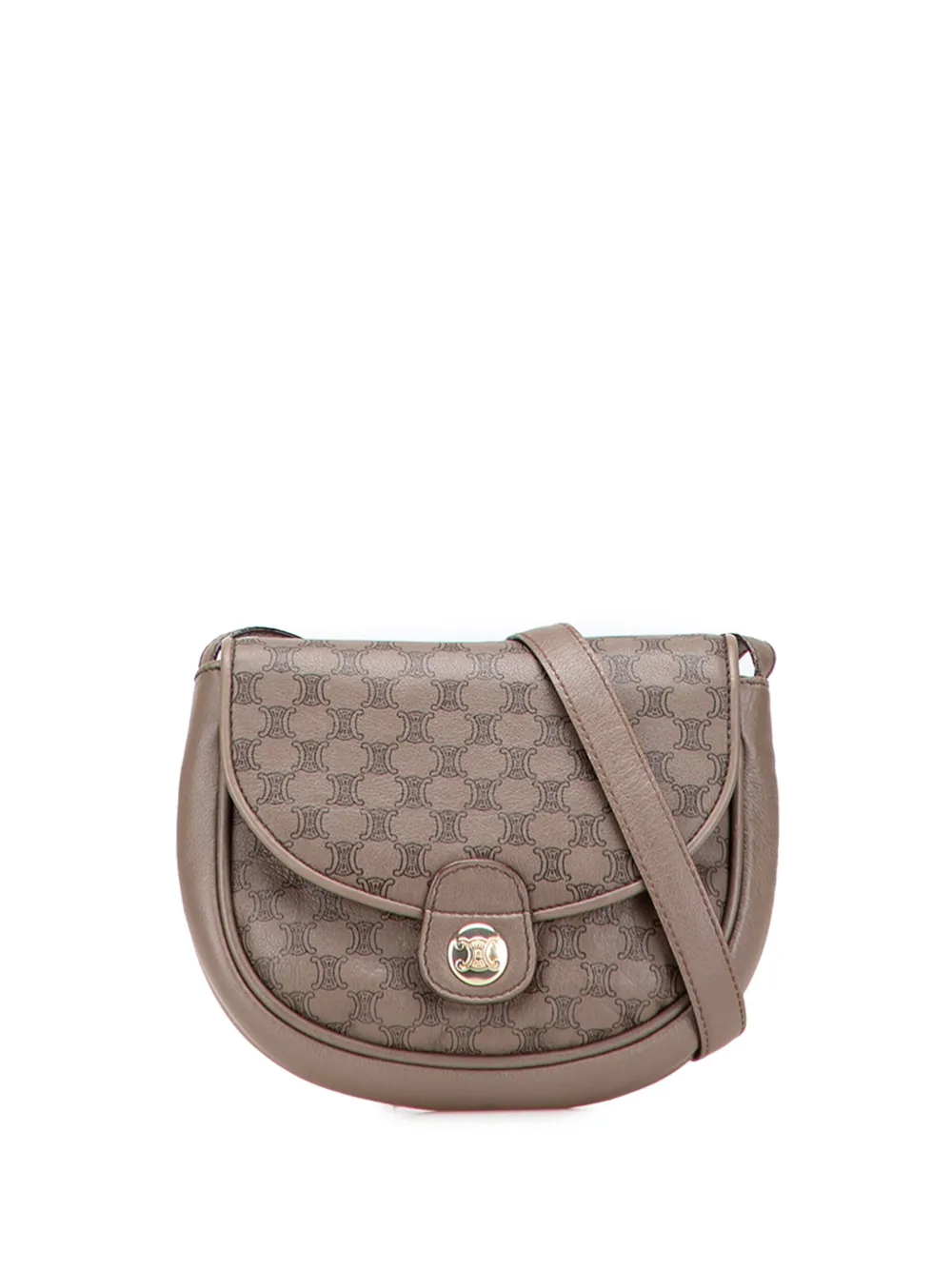 Céline Pre-Owned 2002 Macadam Leather crossbody bag - ブラウン Céline Pre-Owned 2002 Macadam Leather crossbody bag - ブラウン
