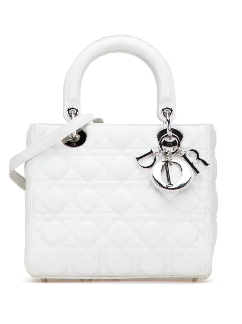Christian Dior Pre-Owned 2014 Medium Lambskin Cannage Lady Dior satchel