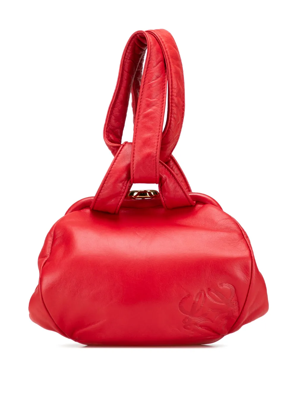 Loewe Pre-Owned 2000-2025 レザー アナグラム フレーム ハンドバッグ - レッド Loewe Pre-Owned 2000-2025 レザー アナグラム フレーム ハンドバッグ - レッド