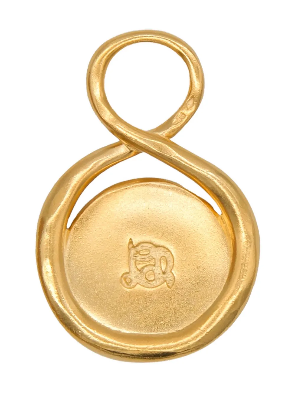 Lah Paris gemini-engraved medallion pendant - Goud